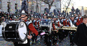 Marching Band at London New Year Parade